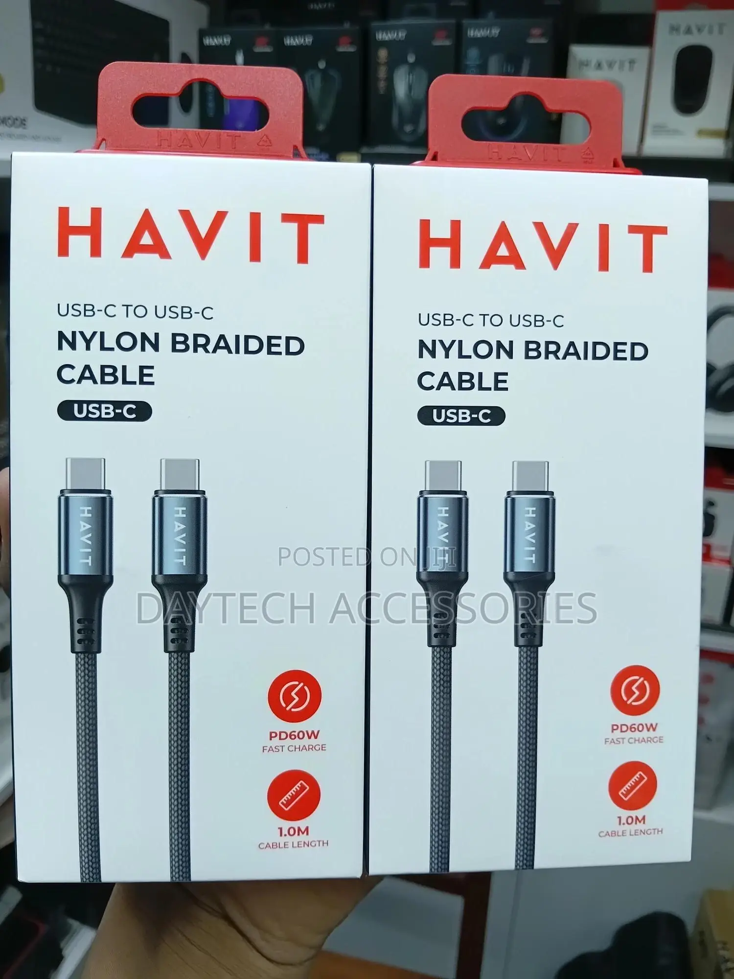 Havit Cb6310 Pd60w Usb-C to Usb-C Cable 1m