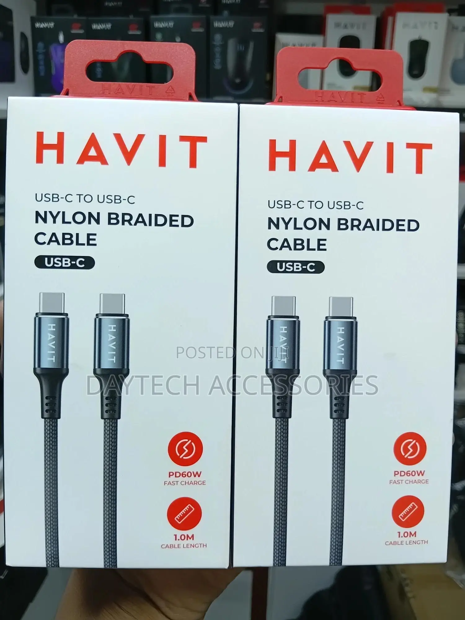 Havit Cb6310 Pd60w Usb-C to Usb-C Cable 1m