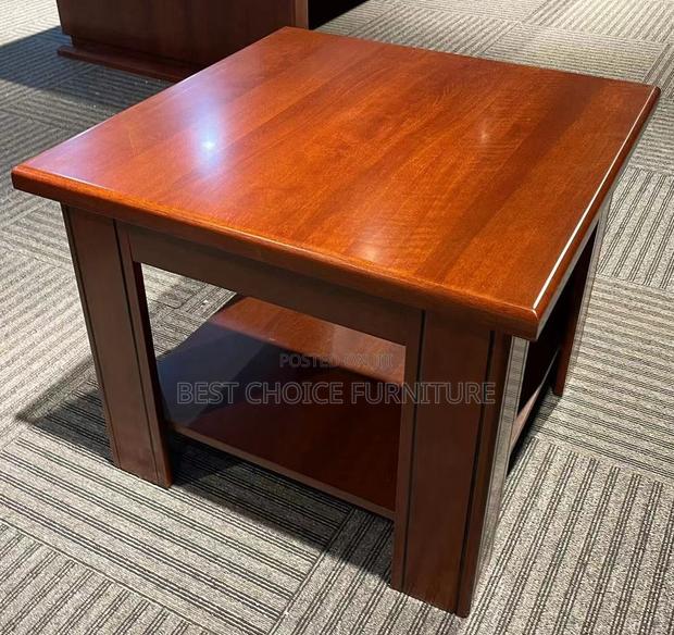 Coffee Tables; Mahogany Finish Wooden Coffee Table Stool - thumbnail 12