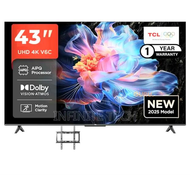 Televisions Tcl Tcl 43′′ V6c (New 2025) 4k Hdr Google Tv – 43v6c