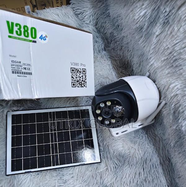 V380 Outdoor Solar 4g Cctv Camera With Phone App