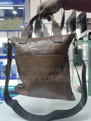 Brown Leather Shoulder Bag (14.0 Inches) - thumbnail 2