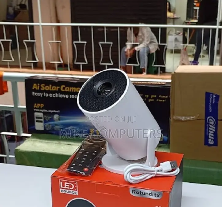Rotundity Mini Projector Wi-Fi Ready Wired Wireless