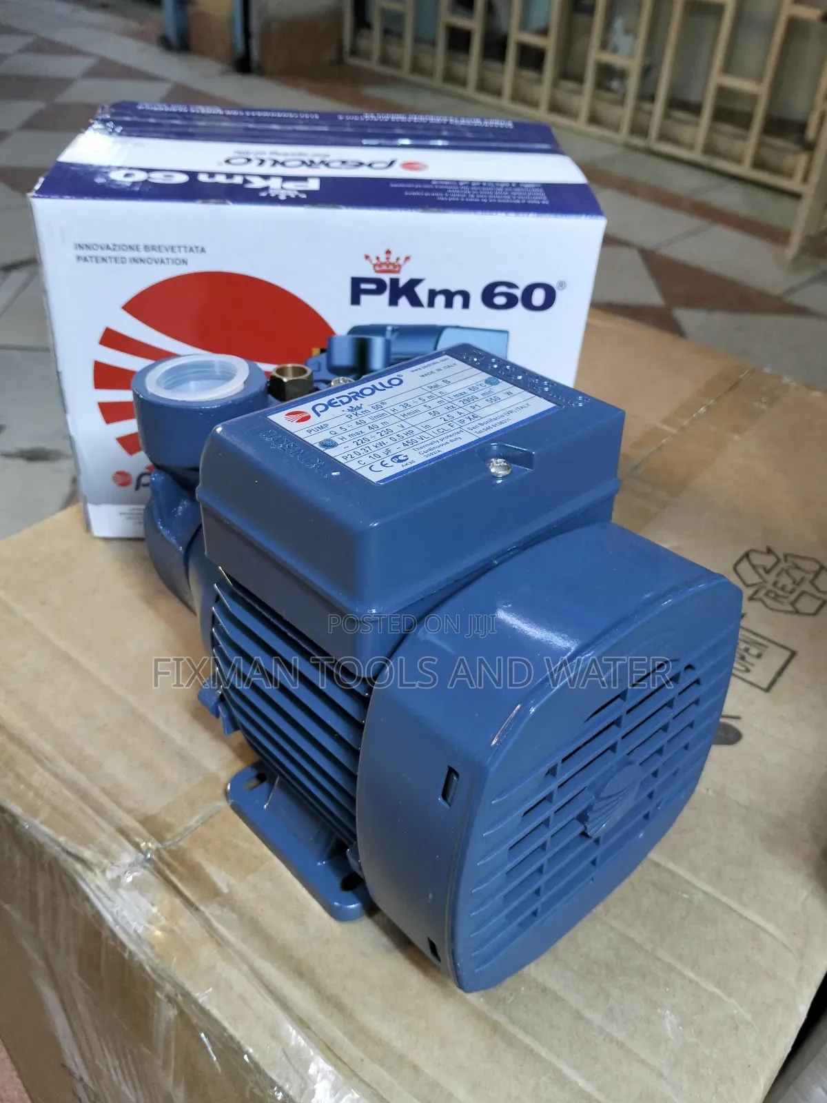 Pedrollo Water Pump 0.5 Hp 30m Head For Domestic Use