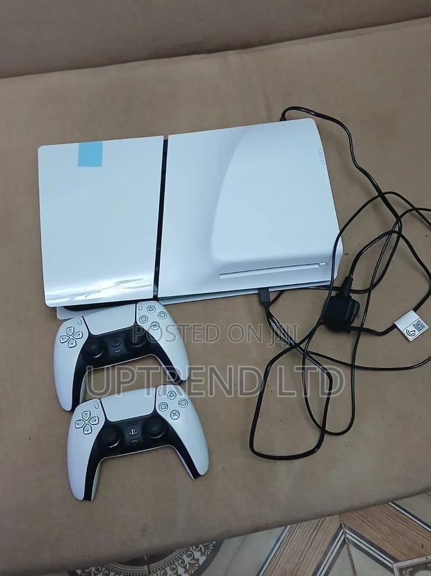 Almost New Playstation 5 Slim Digital Edition Two Controllers - main view