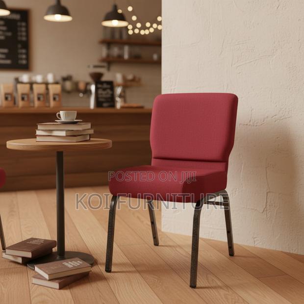 Office Chair : Hercules Series Fabric Stacking Church Chairs - main view