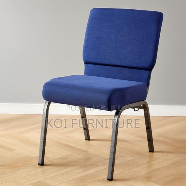 Office Chair : Hercules Series Fabric Stacking Church Chairs - thumbnail 2