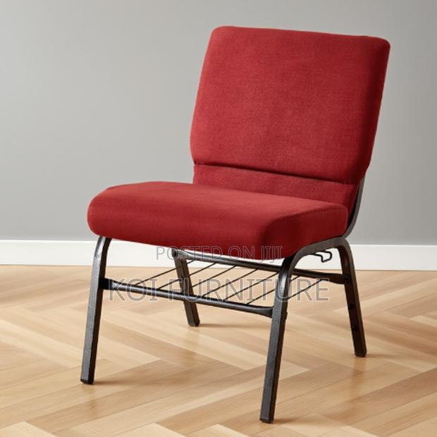 Office Chair : Hercules Series Fabric Stacking Church Chairs - thumbnail 3