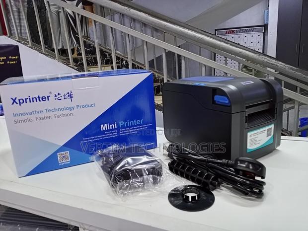 Black Barcode Printer Xp370b Xprinter Barcode Label