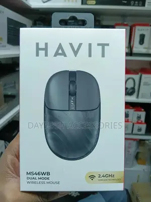 The Havit Ms46wb Dual Mode Rechargable Wireless Mouse.
