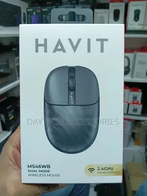 The Havit Ms46wb Dual Mode Rechargable Wireless Mouse.