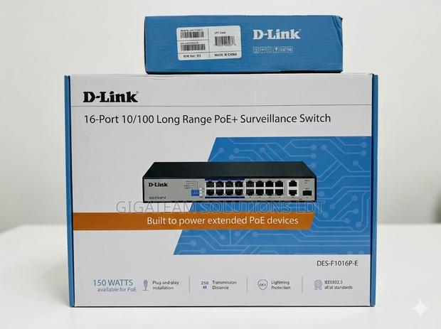 D-Link Des-F1016p-E 16 Ports Fast Ethernet Poe Switch