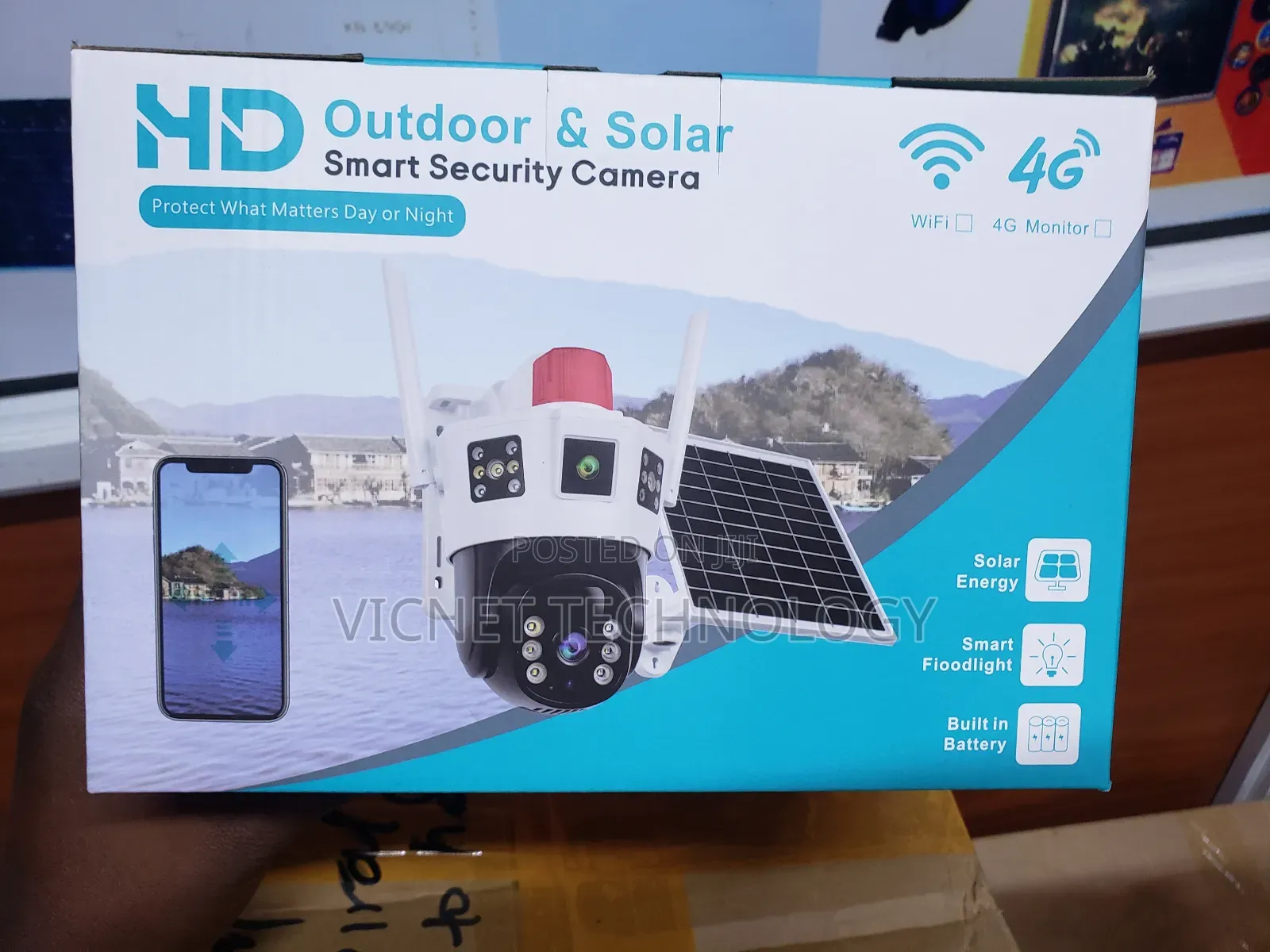 Wifi Enabled Outdoor Solar Dual Lens Camera
