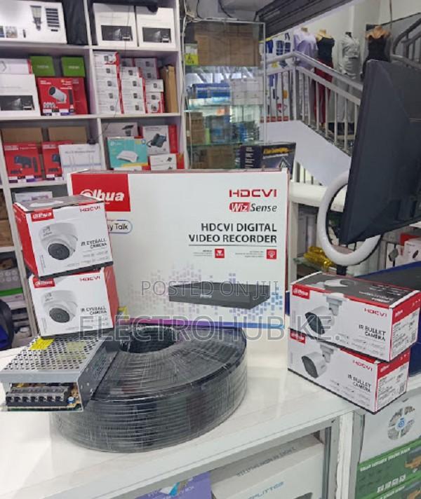 Dahua 4 Channel Cctv 4 Camera Complete Kit Wifi Enable