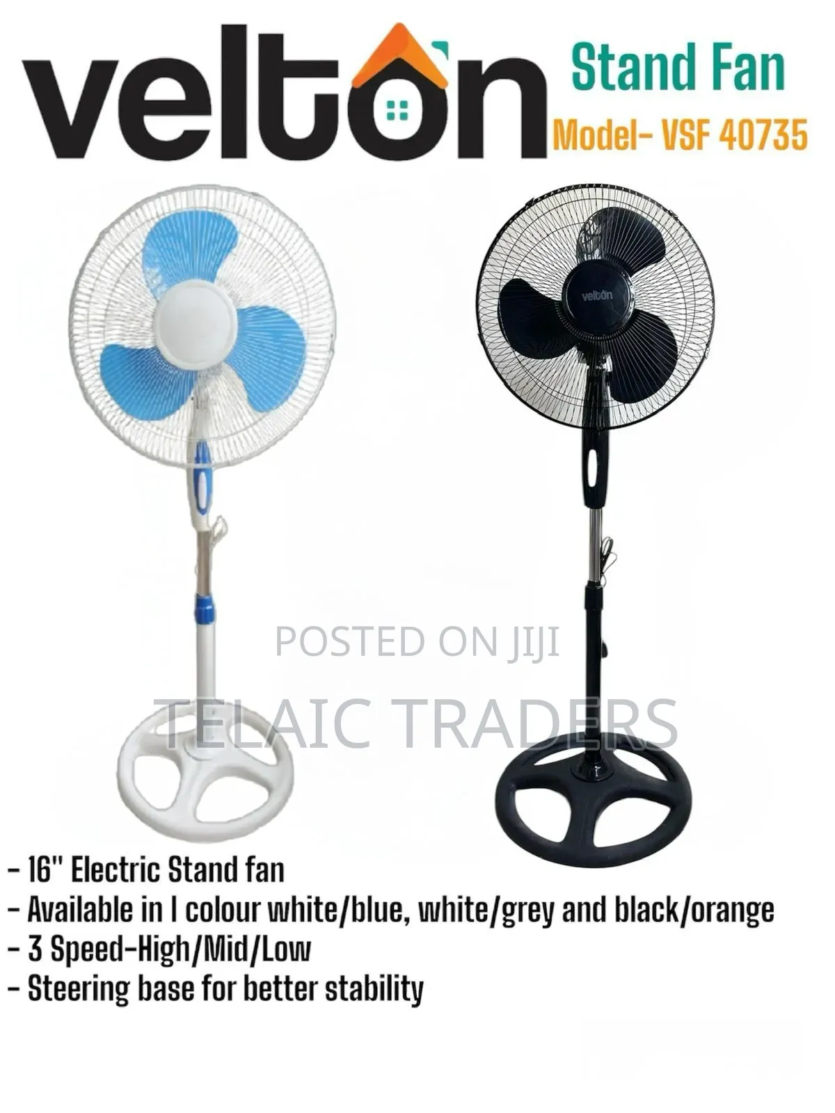 Velton Stand Fan 16”