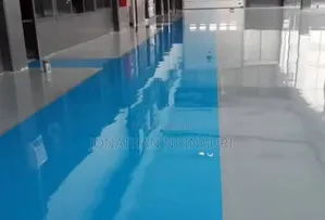Glossy Epoxy Floor Installation