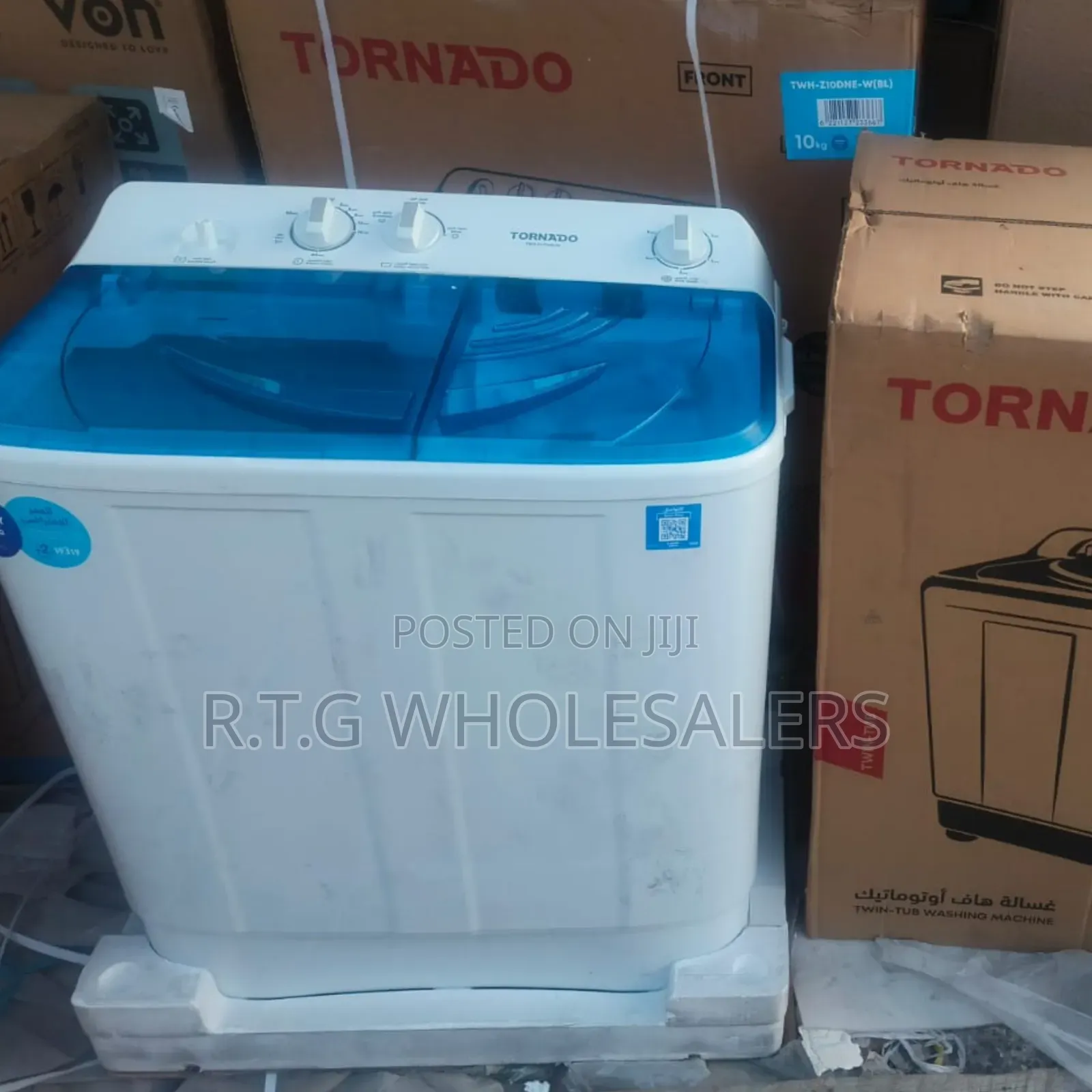 10kg Tornado Twin Tub Washer – Powerful Reliable