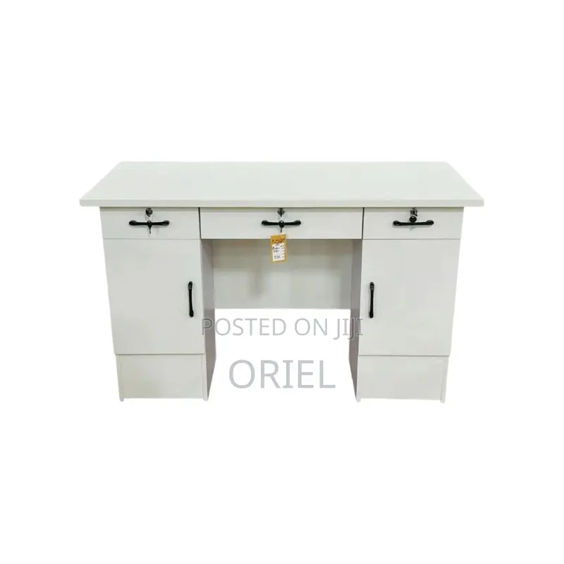Office Desk : 1.2m Office Desk With Multiple Lockable Drawers
