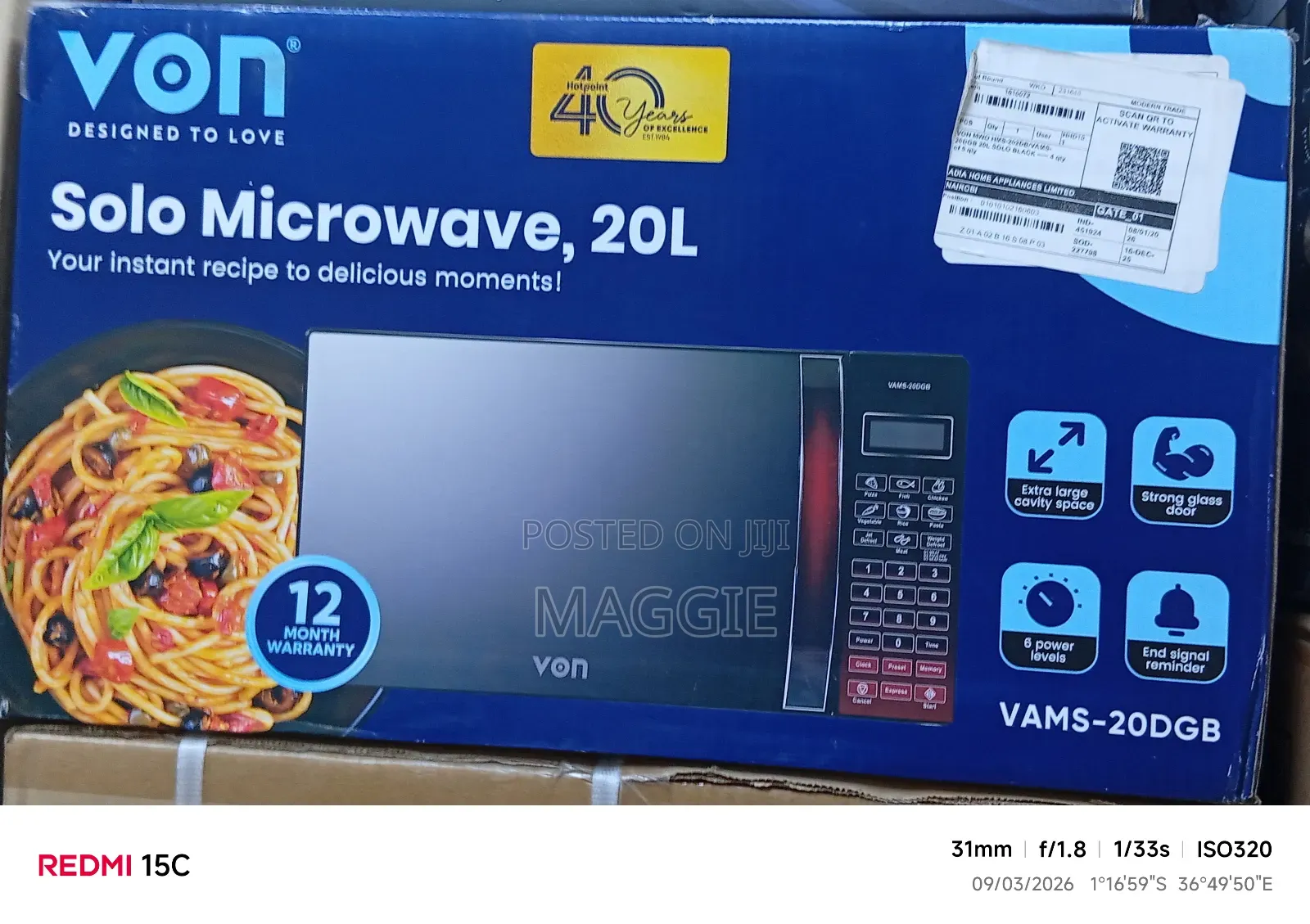 Von Solo Microwave 20l