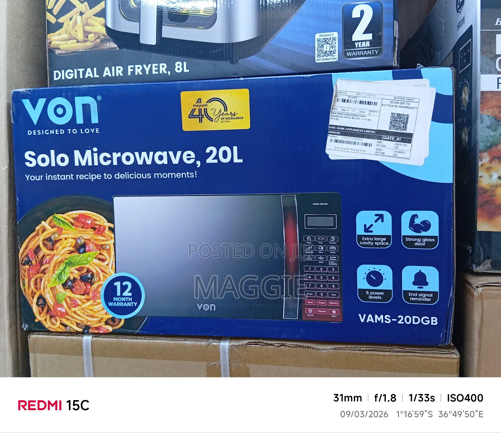 Von Solo Microwave 20l