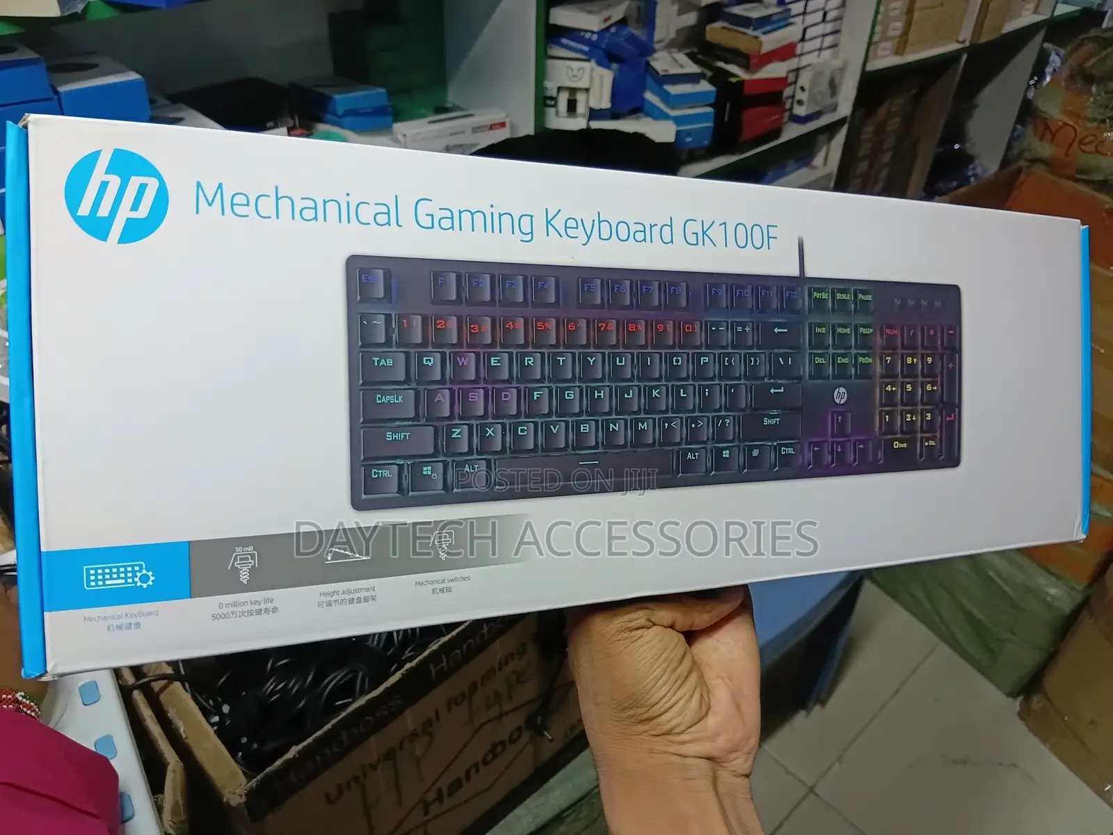 Hp Mechanical Gaming Keyboard Gk100f - Black