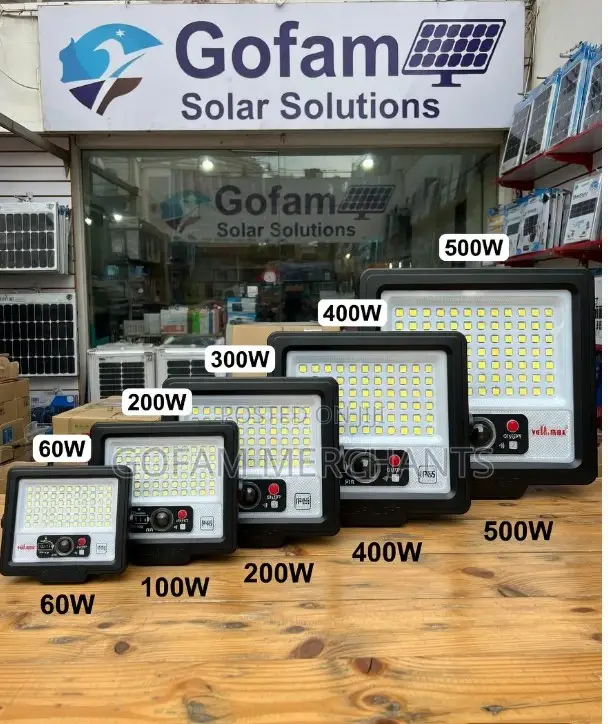 Velmax Bright High Quality Solar Light With Motion Sensor 60w, 100w,