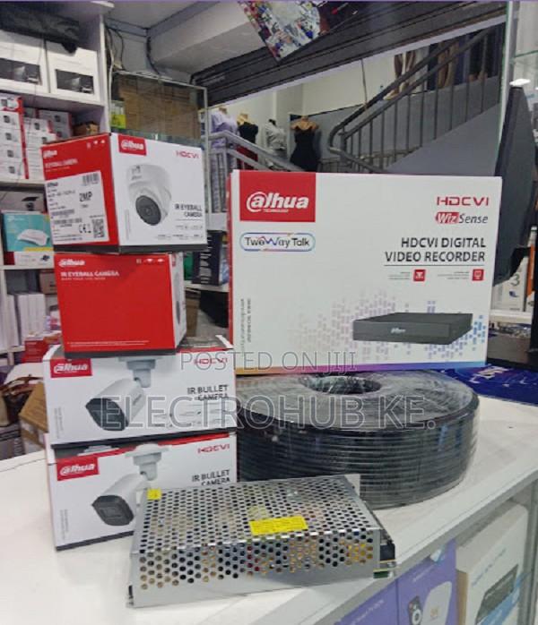 Dahua 4 Channel Cctv Camera Full Package Kit Ir 2mp Available - main view