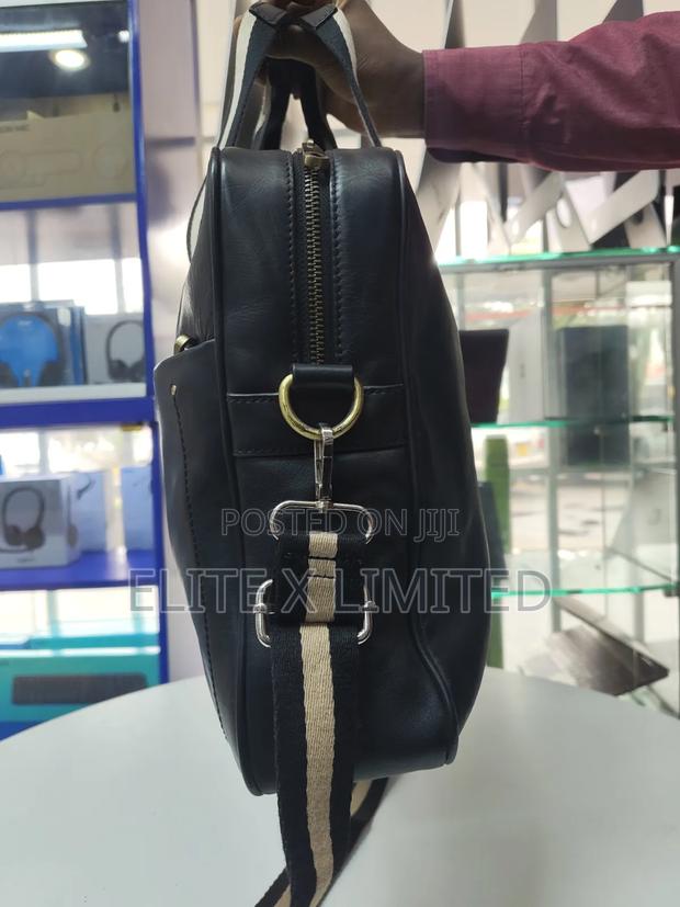 Bally Navy Blue Leather Laptop Bag/ Briefcase - thumbnail 4