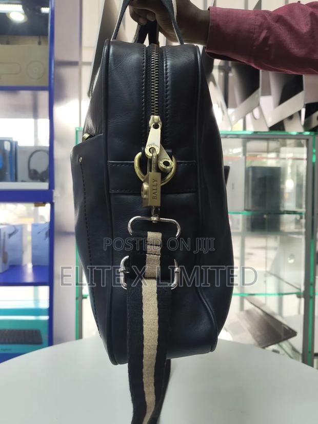 Bally Navy Blue Leather Laptop Bag/ Briefcase - thumbnail 5