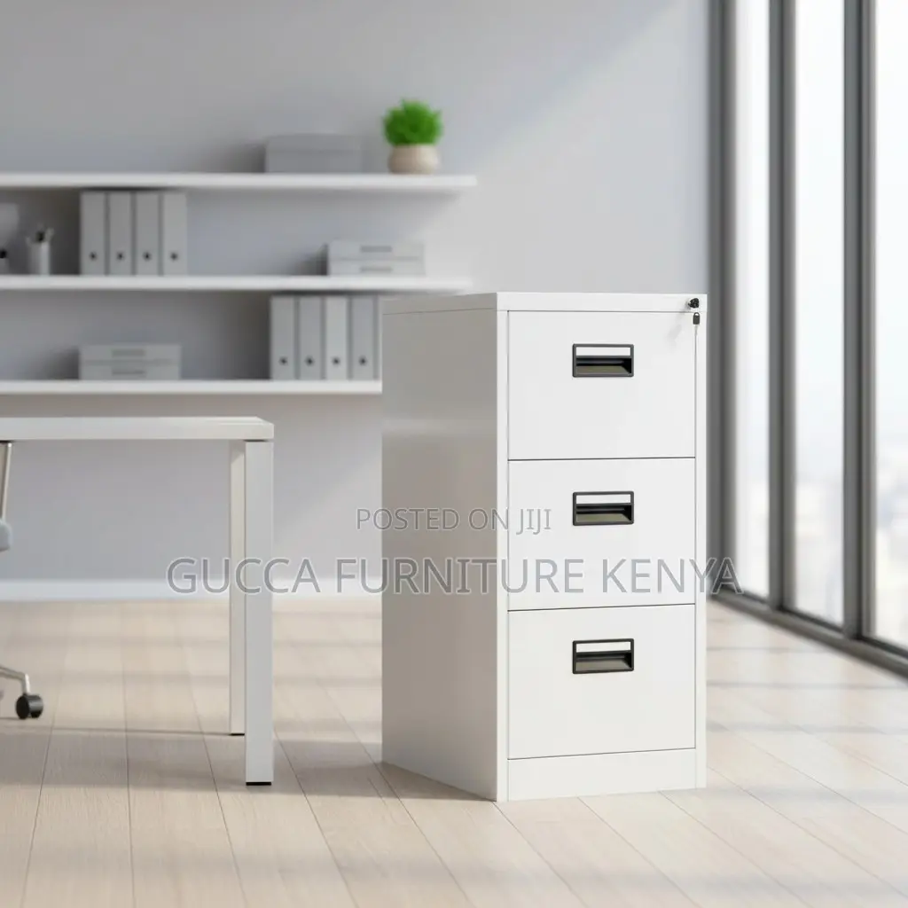 3-drawer's Metallic Filling Storage Cabinet