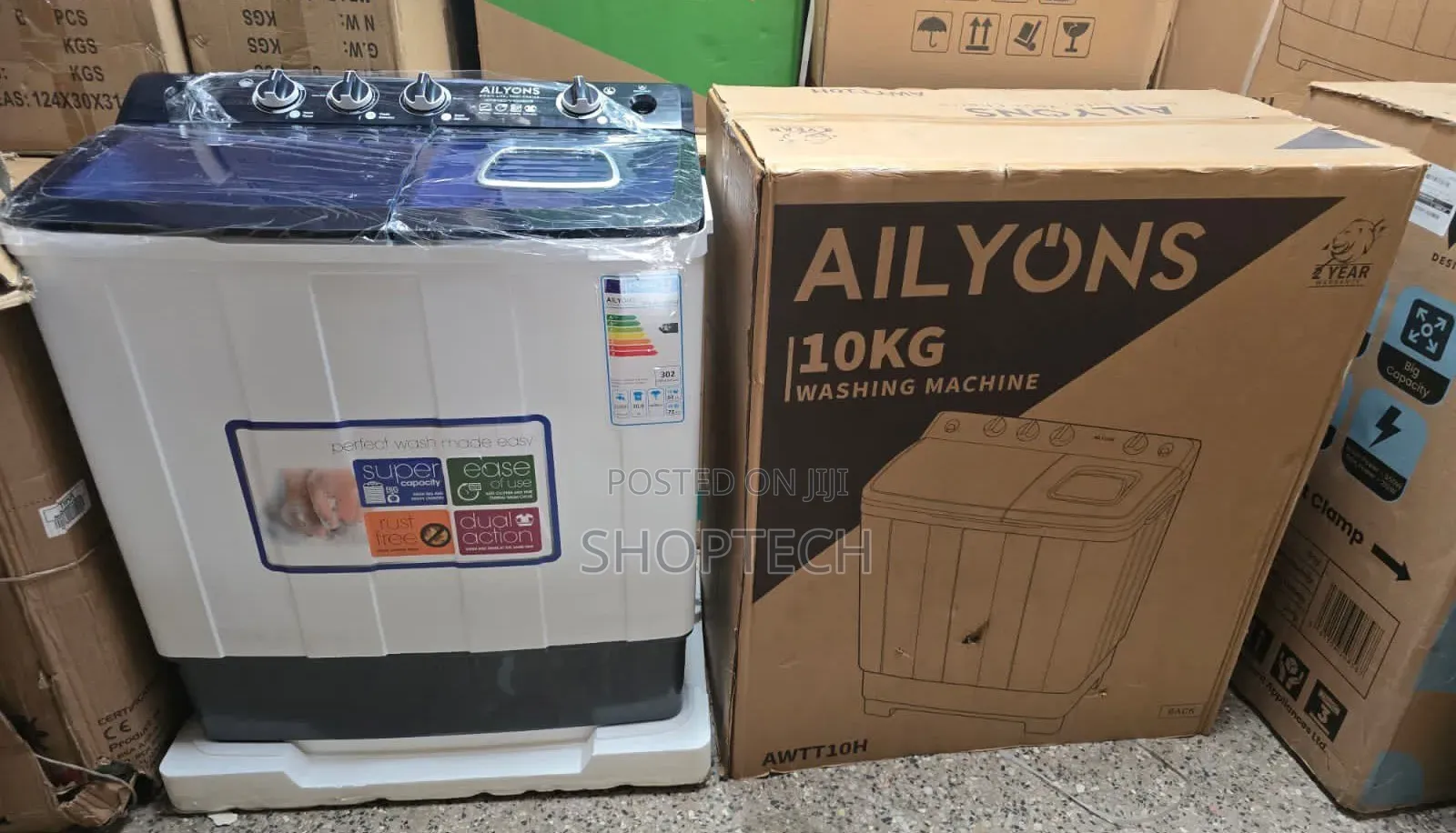 Ailyons Washing Machine 10 Kg Twin Tub