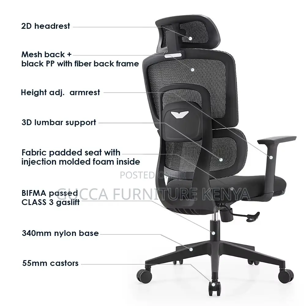 Orthopedic High-back Mesh Ergonomic Chair