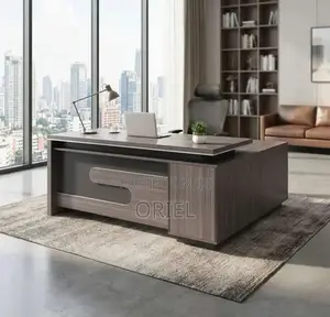 Office Desk : 1600mm Professional Executive L-Shaped Office Desk