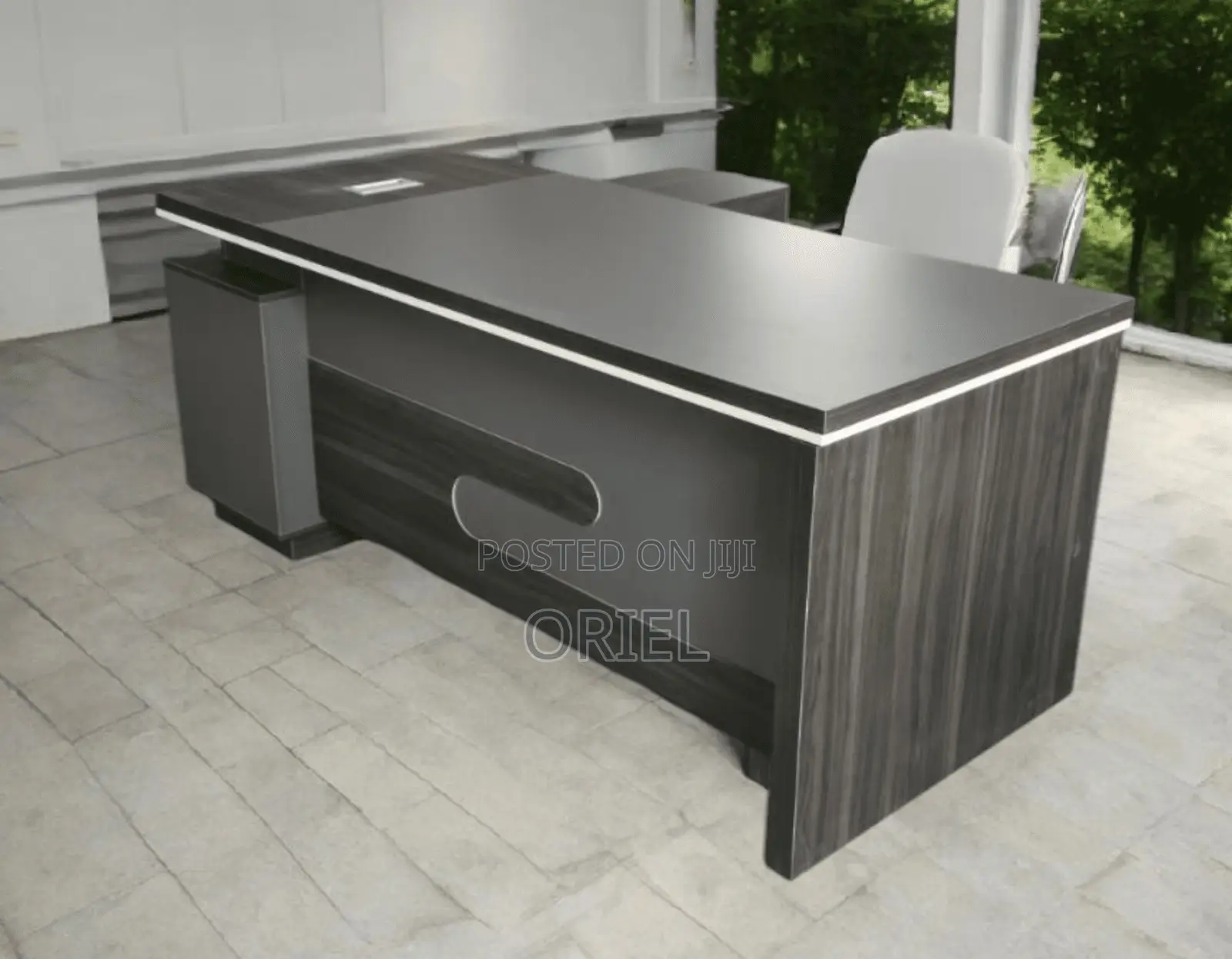 Office Desk : 1600mm Professional Executive L-Shaped Office Desk