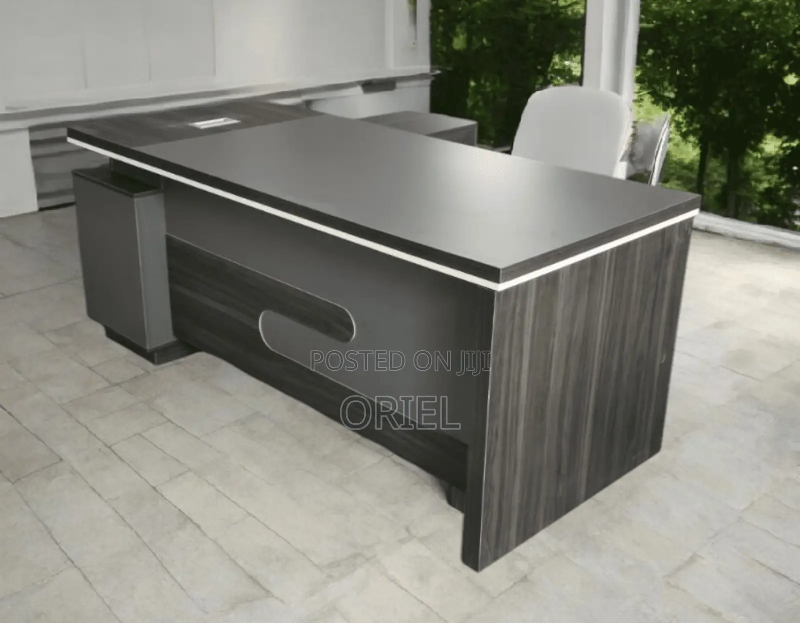 Office Desk : 1600mm Professional Executive L-Shaped Office Desk