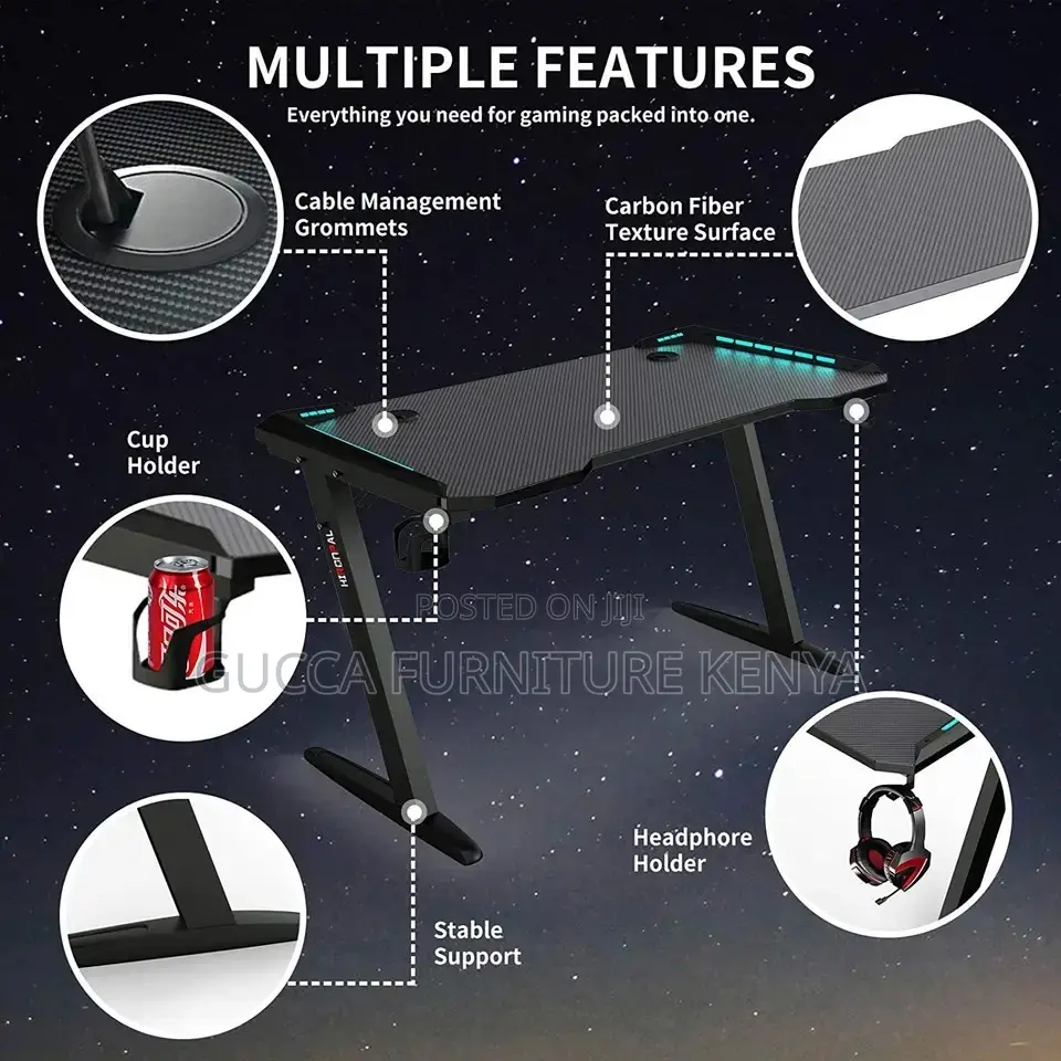 120cm Modern Ergonomic Gaming Desk