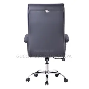 Gray Executive Leather Office Chair
