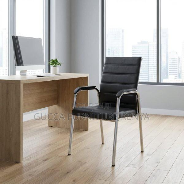 Executive Leather Mid-back Conference Chair - main view