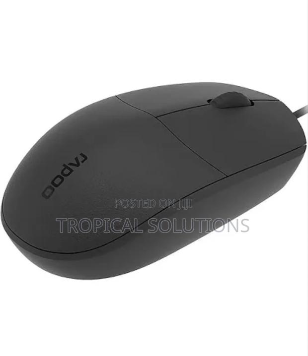 Rapoo Wired Optical Mouse N100 Black Mouse - thumbnail 2