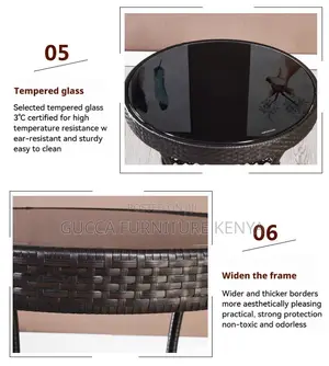 2-seater Outdoor Home Office Dining Set