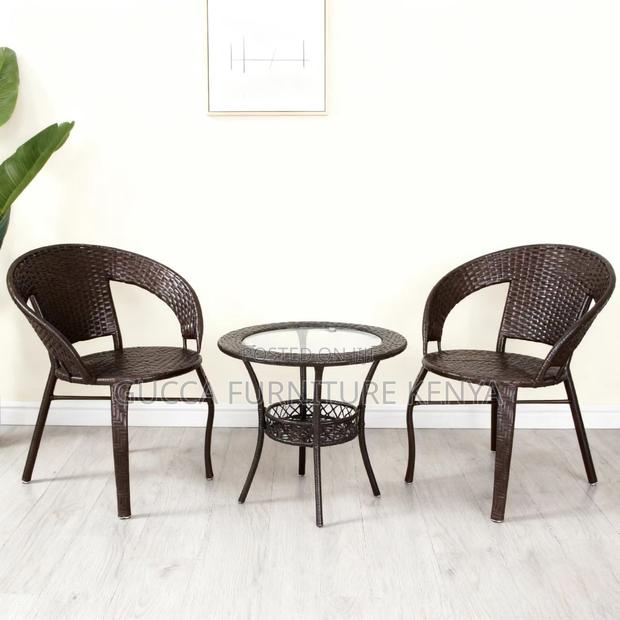 2-seater Outdoor Home Office Dining Set - thumbnail 5
