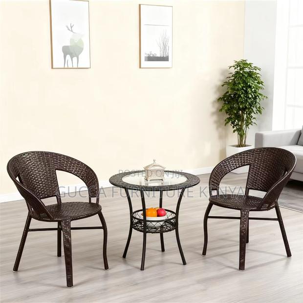 2-seater Outdoor Home Office Dining Set - thumbnail 8
