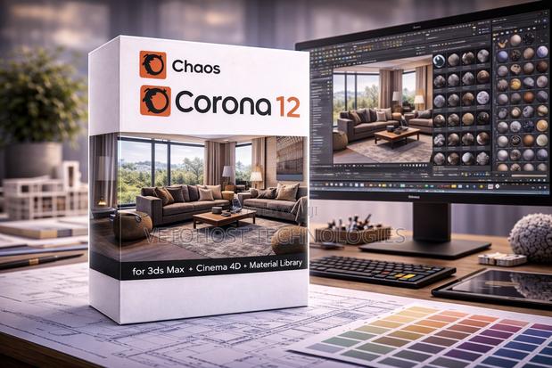 Chaos Corona 12 for 3ds Max + Cinema 4d + Material Library