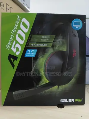 Salar A500 Wired Stereo Gaming Headset for PCS and Notebooks.