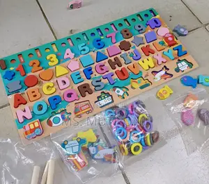 Multifunctional Wooden Educational Toy Puzzle ( Montessori)