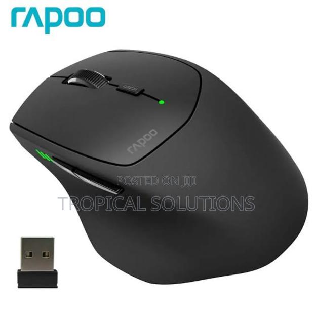 Rapoo Multi-Mode Wireless Mouse Mt550 Black - thumbnail 2