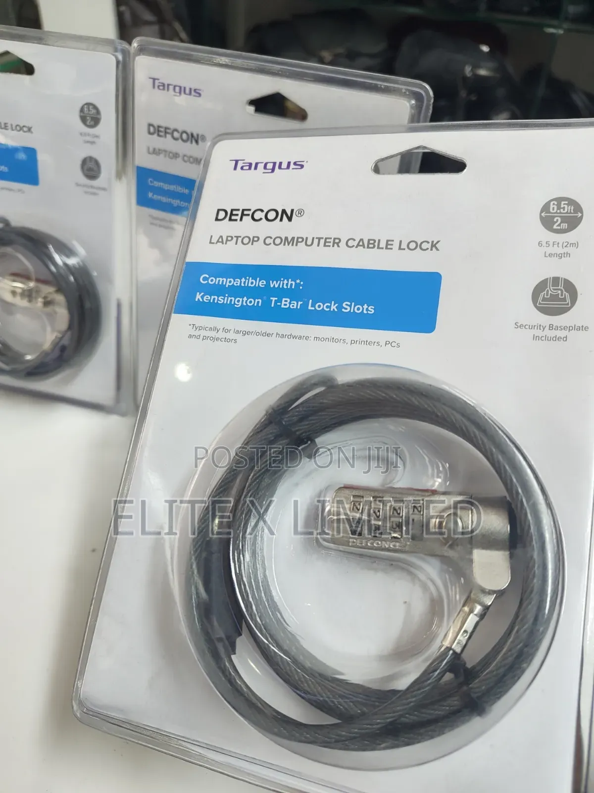 Targus Defcon Laptop Computer Cable Lock (2m/6.5ft)