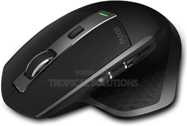 Rapoo Multi-Mode Wireless Laser Mouse Mt750s Black - main view