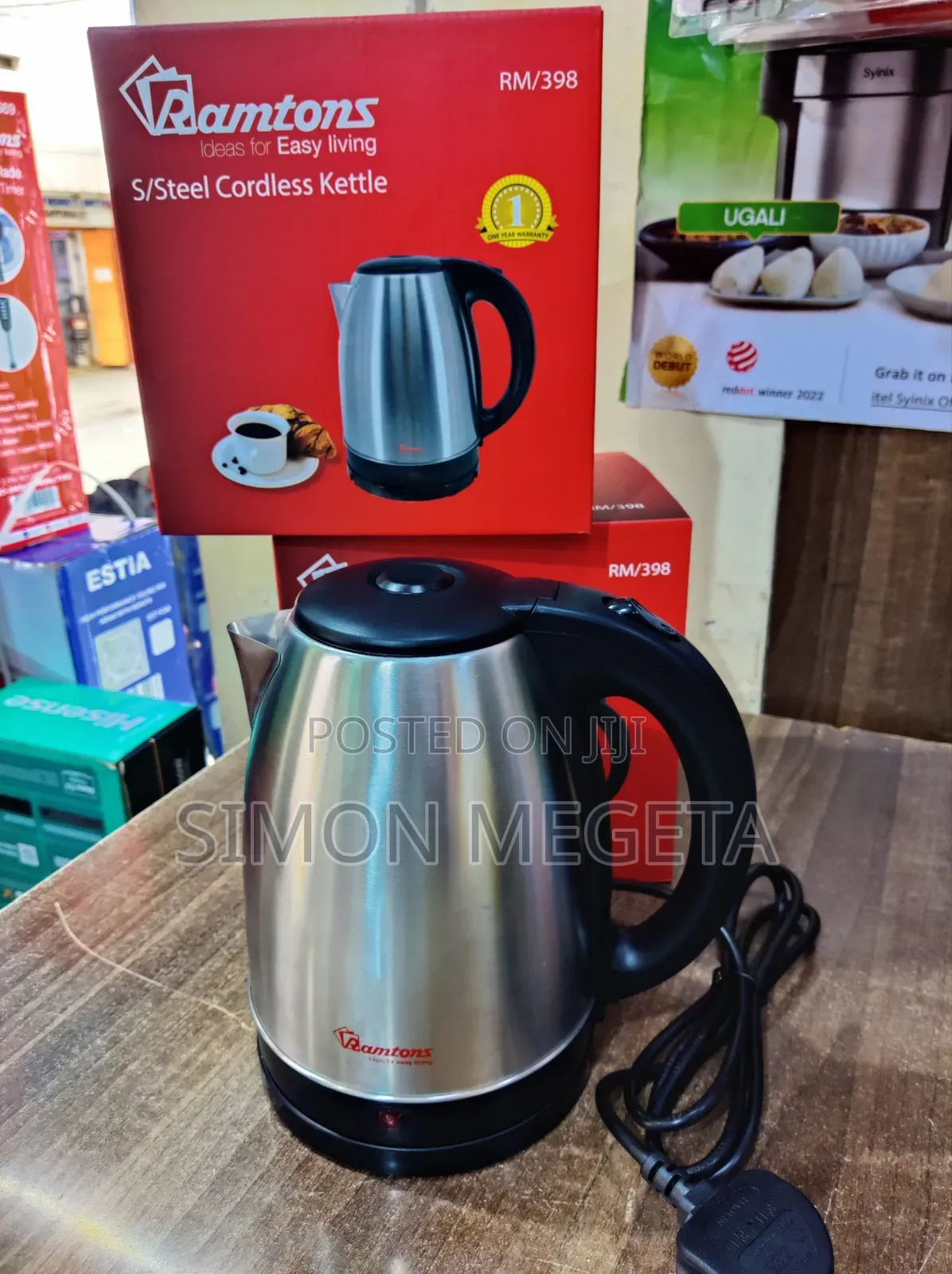 *Ramtons Stainless Steel Kettle 1.7l