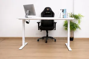 1.4m Electric Height Adjustable Standing Desk | White Office Desk